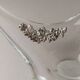 Transparent Murano Glass Bowl with Sterling Silver Flowers – Pointed, Italy 1970s Gift-worthy Centerpiece