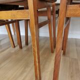 Vintage STOL Kamnik Dining Chair: 1970s Yugoslavian Mid-Century Leather Bis