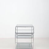 Table basse/chariot modulable conçue par Max Sauze, années 1970