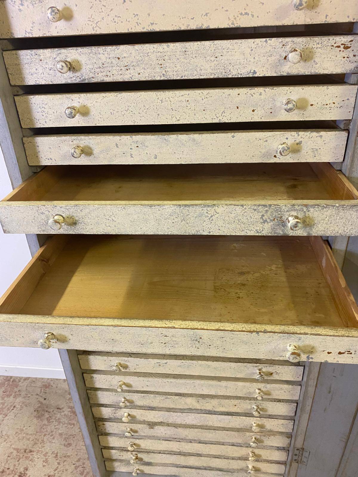 Workshop cabinet - haberdashery cabinet with 20 drawers