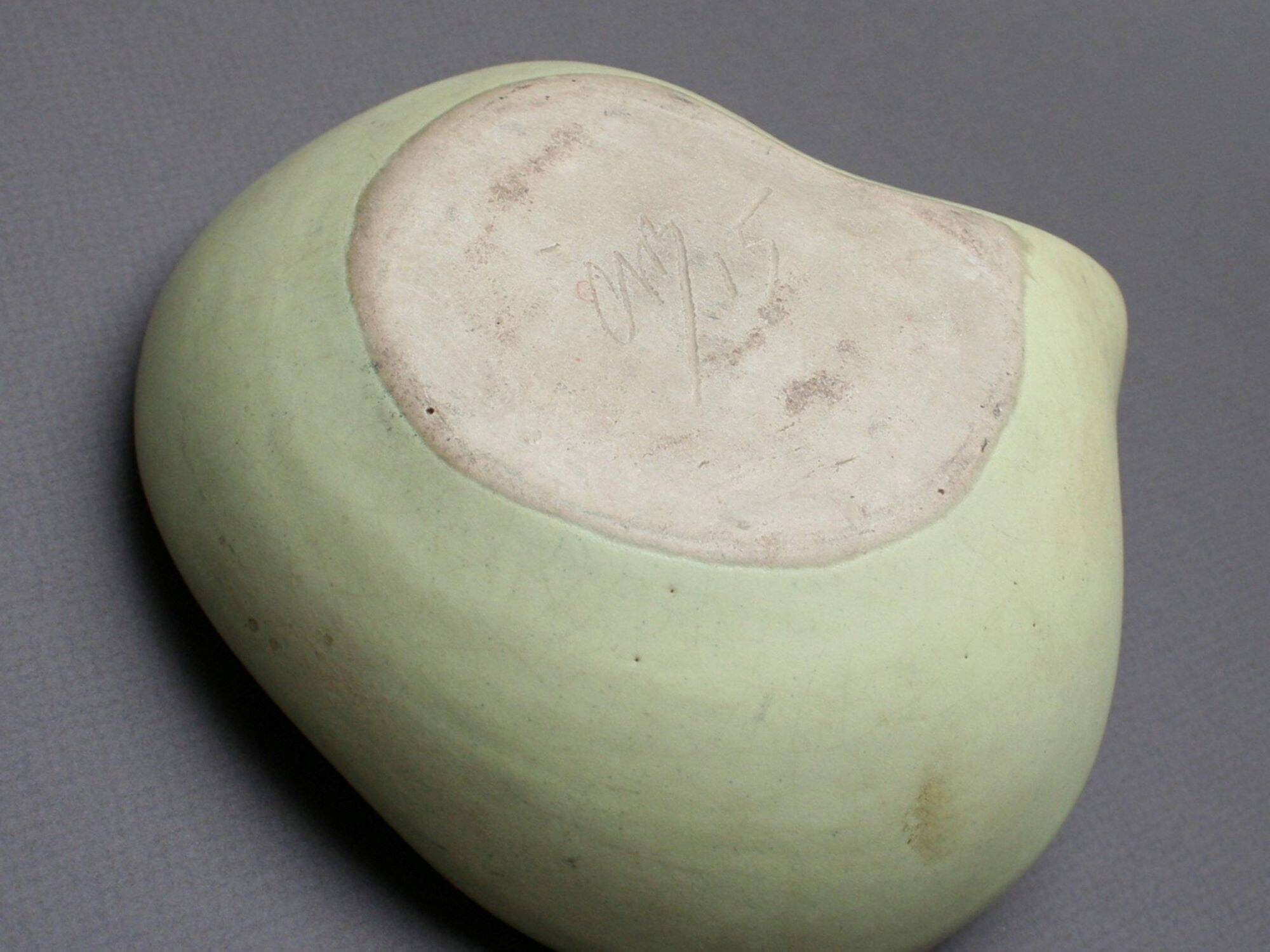 Empty pocket signed in pottery abstract pattern 1950s