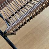 Vintage magazine rack side table