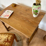 Renovated oak desk table