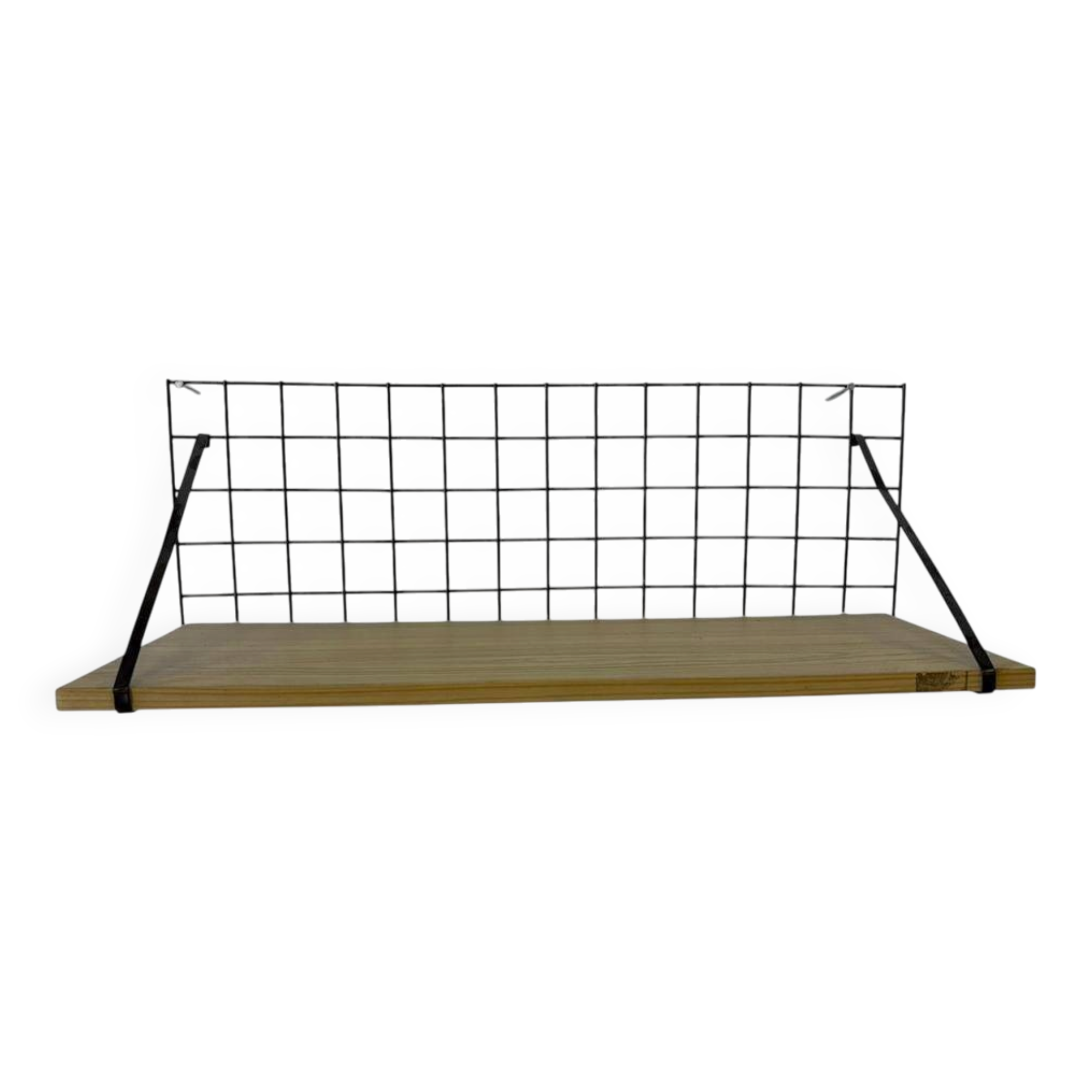 Étagère murale vintage style Tomado avec grille et tablette