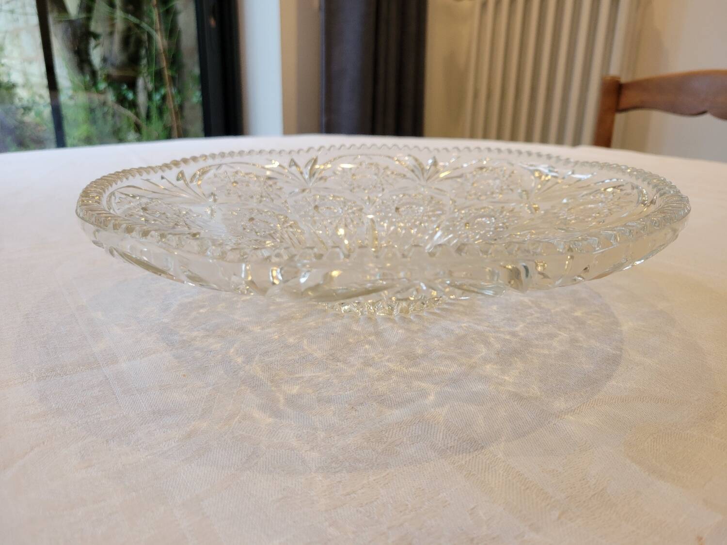 Crystal fruit bowl
