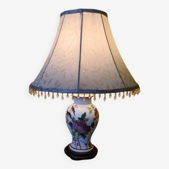 French Porcelain Table Lamp D'art De Rodez, from the 1980s