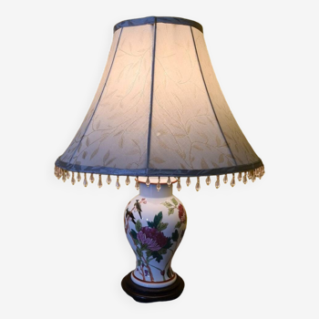 Lampe de table en porcelaine d'art De Rodez, années 1980