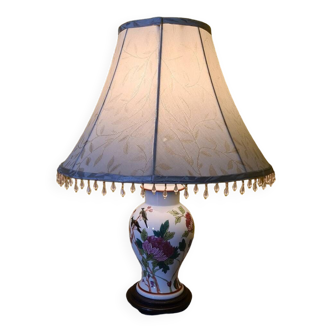 French Porcelain Table Lamp D'art De Rodez, from the 1980s