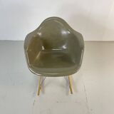 Eames Herman Miller 1950s RAR rocking chair in raw umber