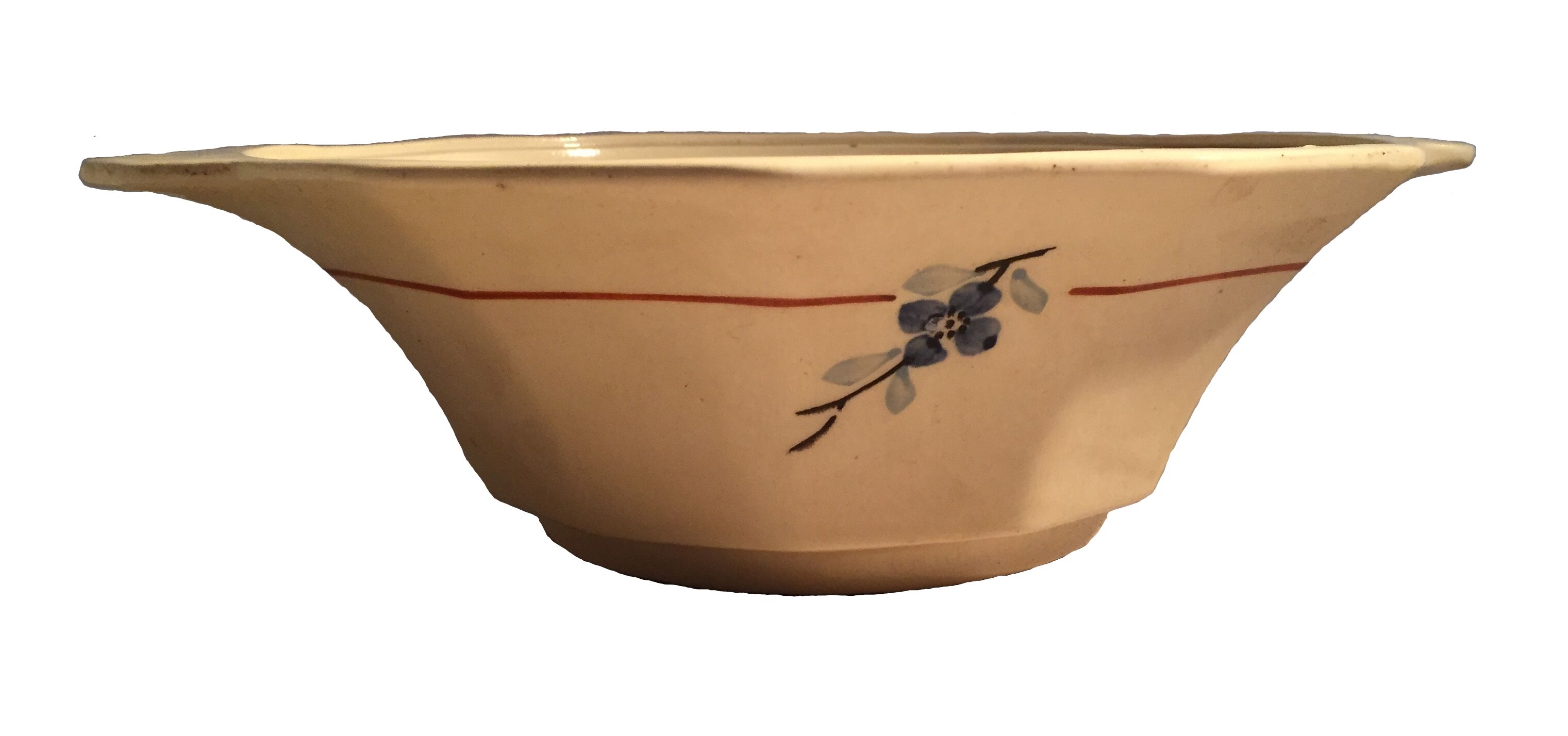 Sarreguemines earthenware dish early twentieth century