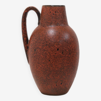 Grand vase en poterie en grès allemand des années 1960