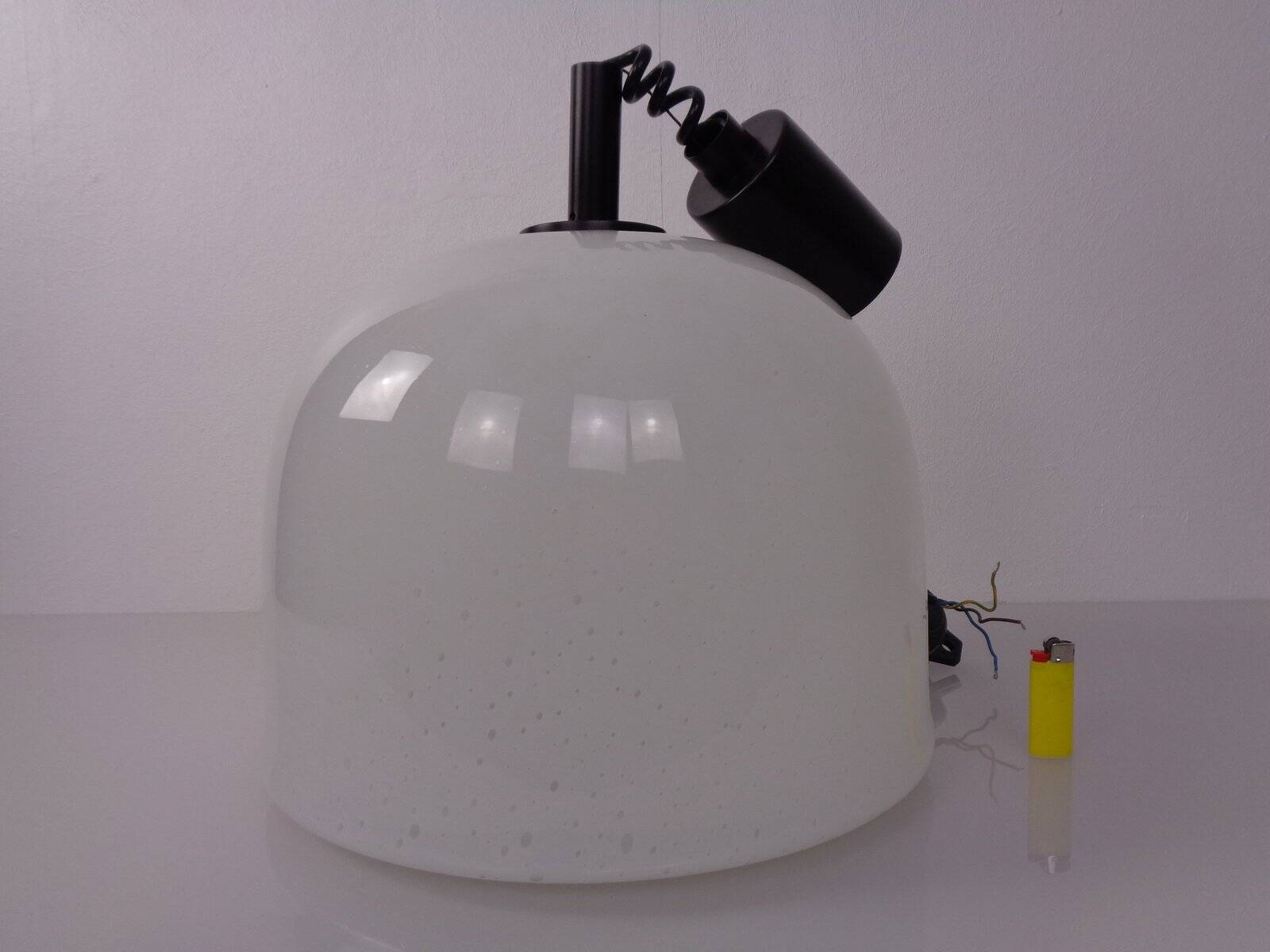 Glass ceiling lamp from Peill & Putzler, Germany, 1960s.