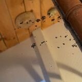 Carved wooden mirror in a bamboo style