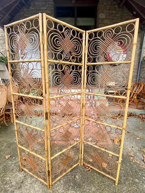 Rattan screen circa 1960