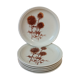 Six sandstone dessert plates
