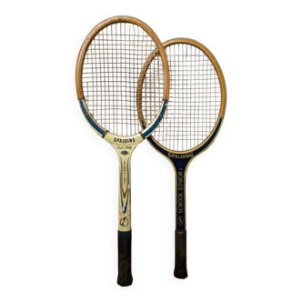 2 vintage Spalding rackets