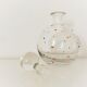 Crystal decanter with colored enamel dots