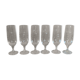 Crystal champagne flutes