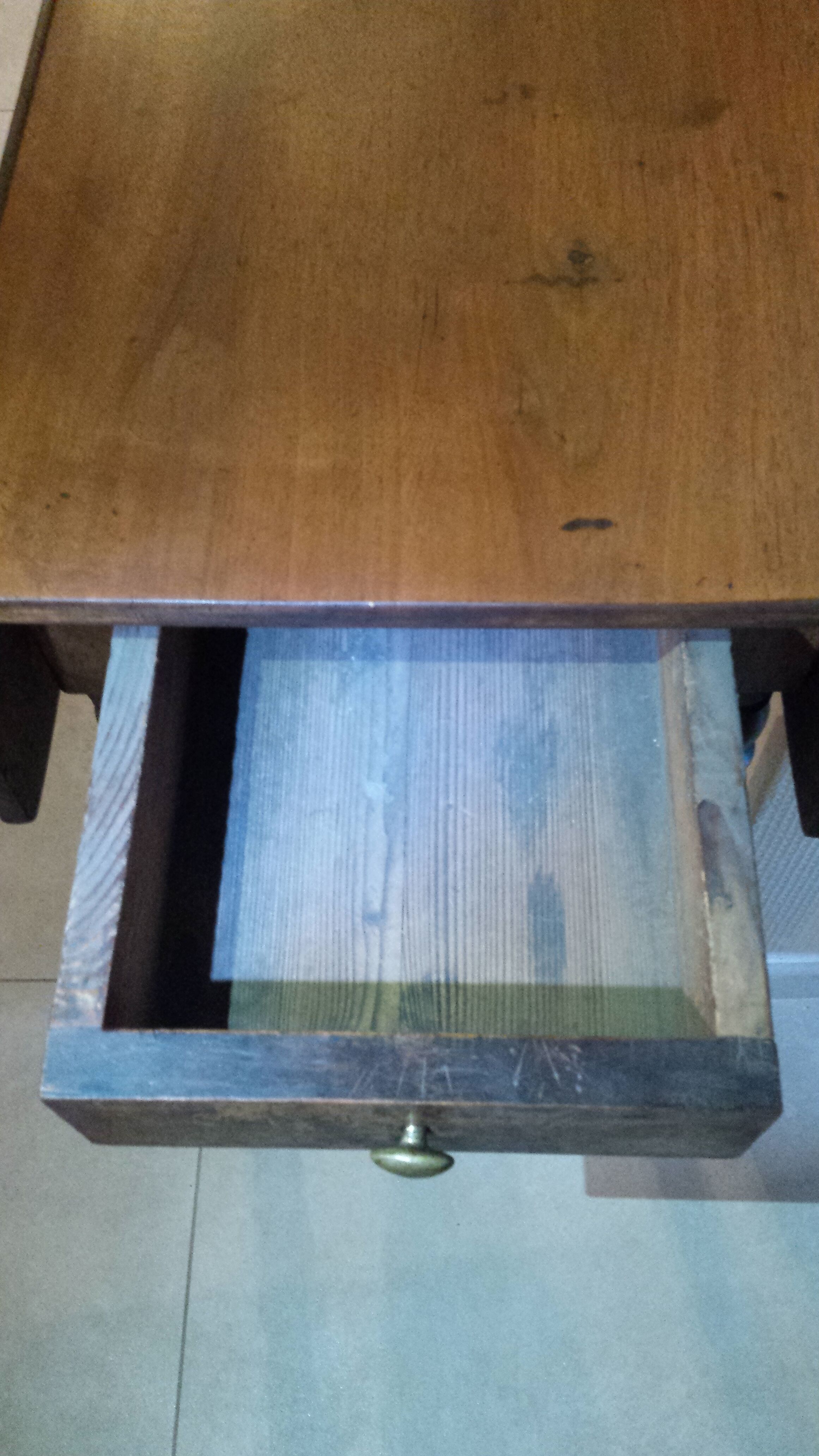 Wooden table with extensions