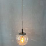 Vintage small Raak seeded glass hanging lamp