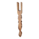 Sculpture ethnique brutaliste / Totem , bois massif sur socle