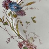 Lot de 3 assiettes plates anciennes Longchamp en terre de fer