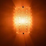 Vintage glass wall sconces by Carl Fagerlund, Lyfa glass sconces.