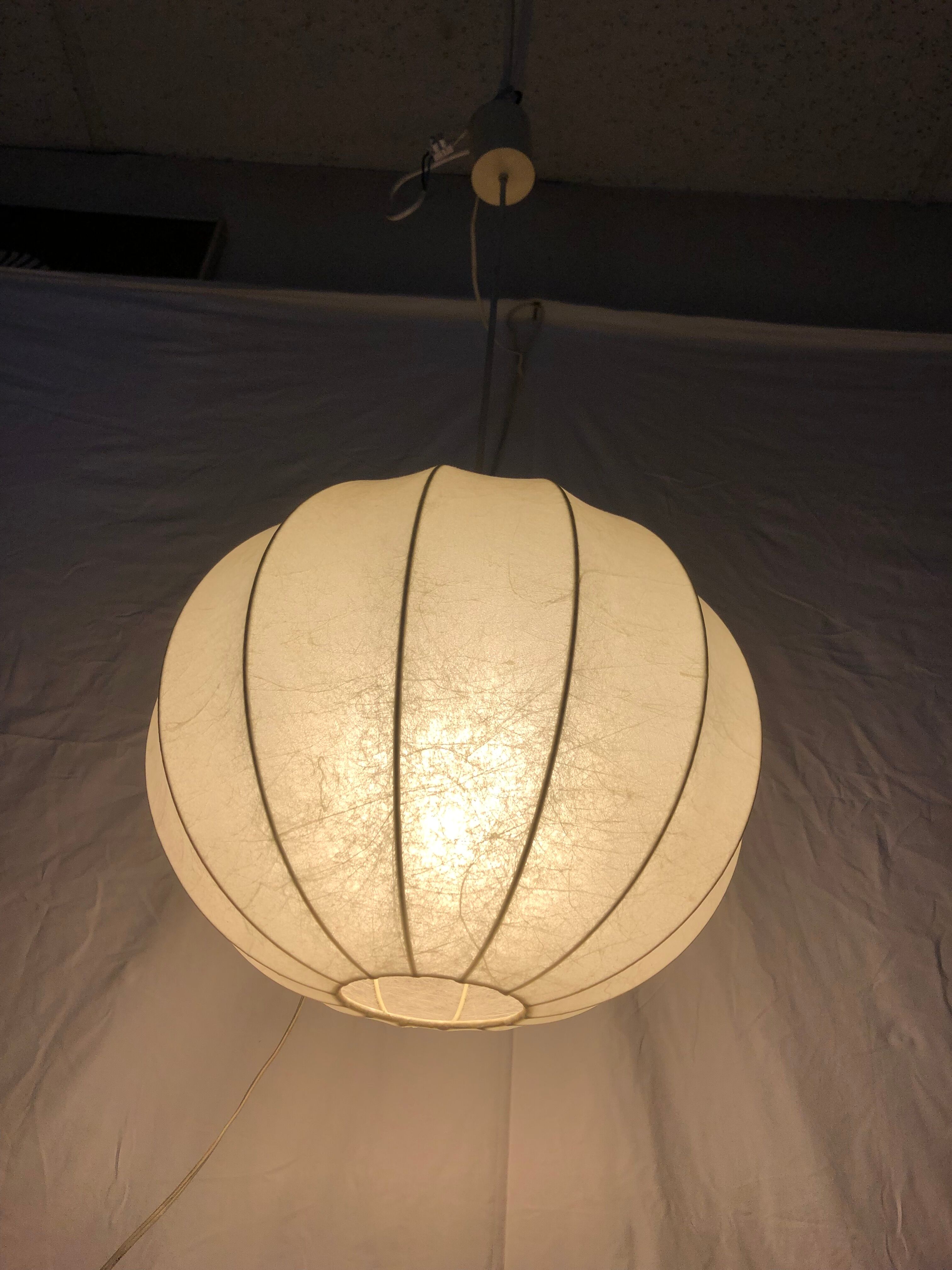 Cocoon hanging lamp Italian design 60