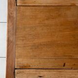 Old farmhouse coffee table in solid wood, 1 drawer