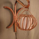 Pair Rotin Murale wall light