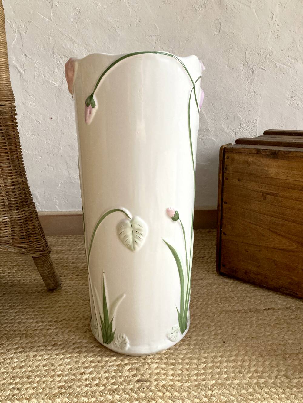 Art Deco style earthenware umbrella stand