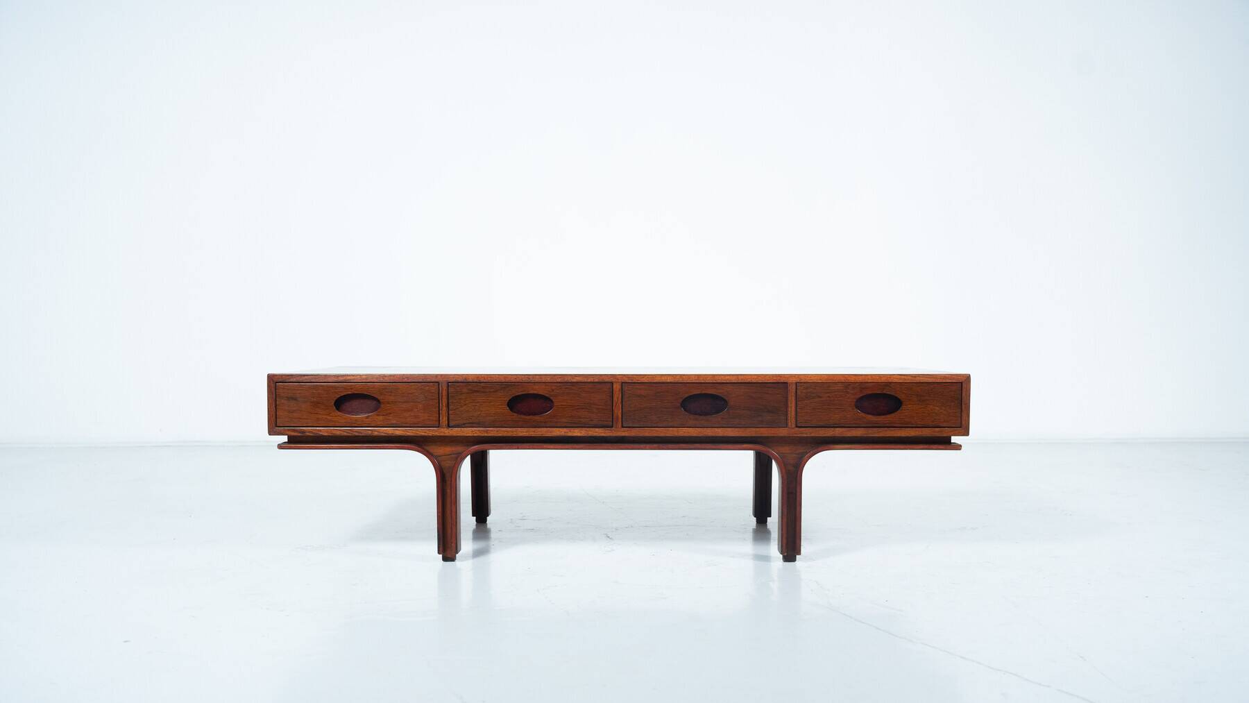 Mid-Century Gianfranco Frattini, wooden Coffee Table for Bernini, Italy