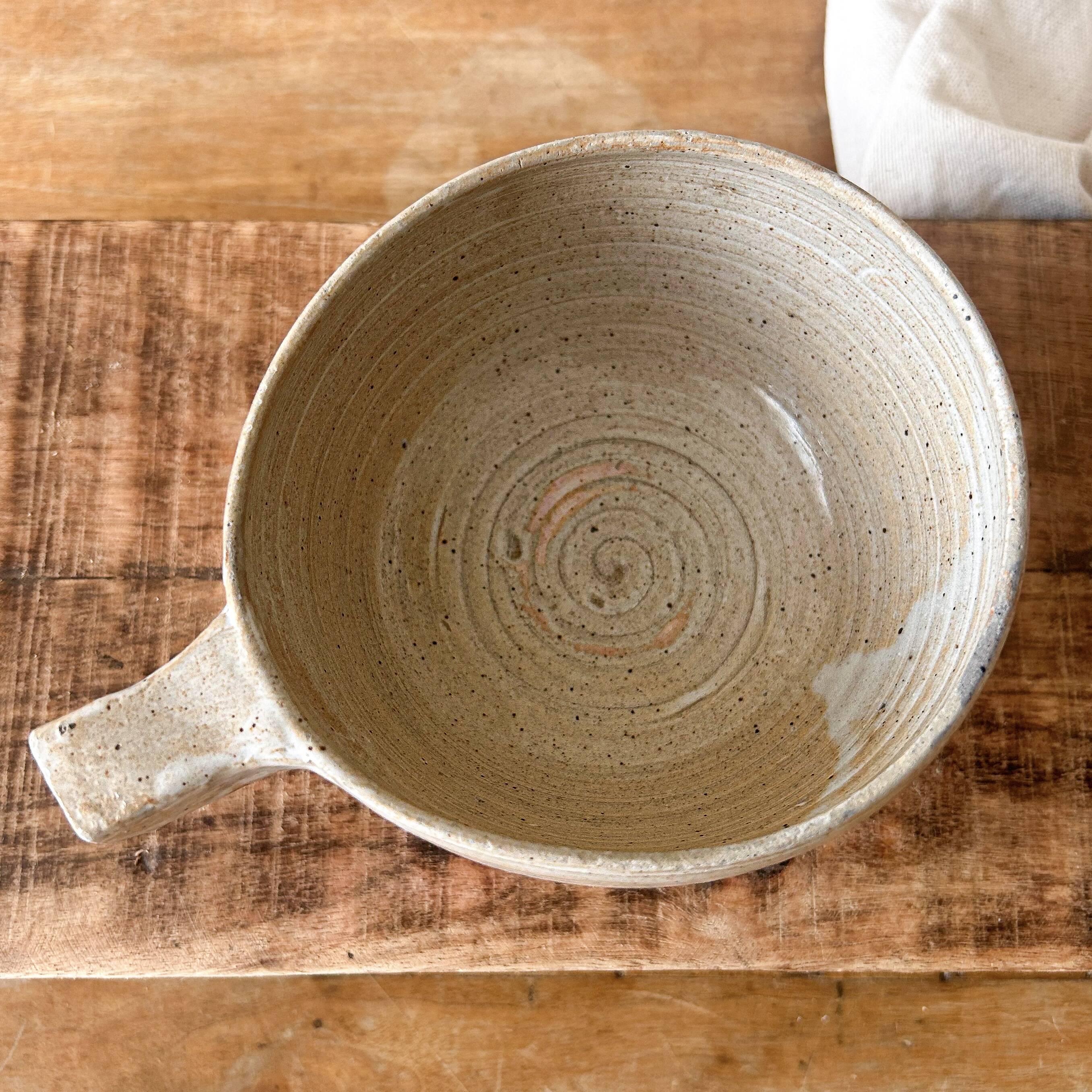 Speckled stoneware bowl
