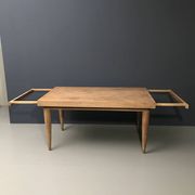 Table Extensible Art Déco en Chêne, France, 1980s