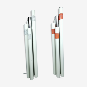 Pair of lampposts "Vanessa" by Angelo Brotto for Esperia, circa 1970