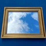 Gold frame mirror