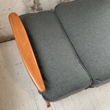 Daybed expandable Scandinavian 2-seater bench