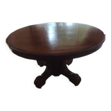 OVAL WALNUT TABLE OPENING 19°