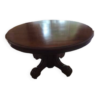 OVAL WALNUT TABLE OPENING 19°