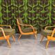 Scandinavian armchair trio – 1960s
