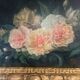 Peinture à l'huile de fleurs de la première moitié du XXe siècle