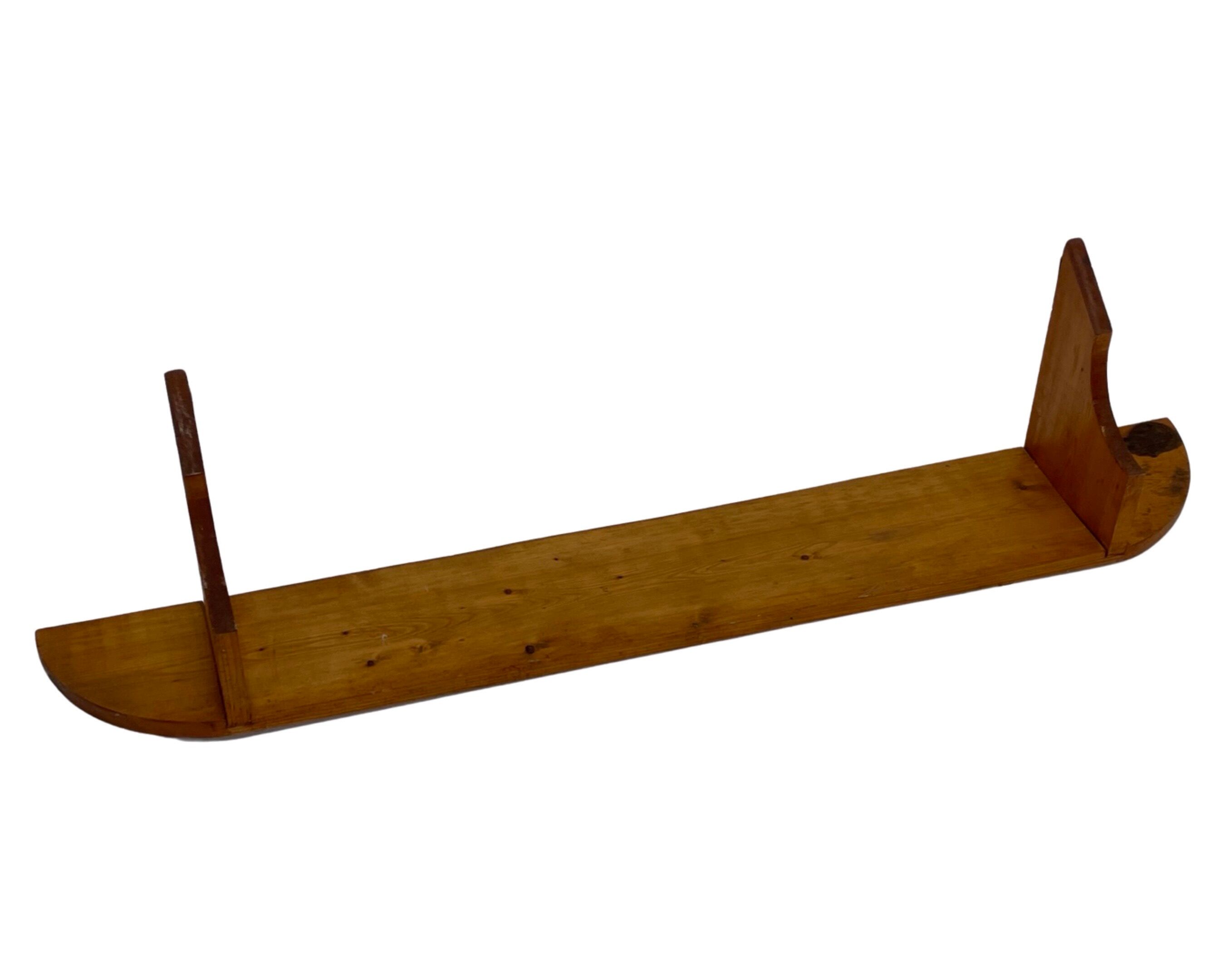 Vintage wooden wall rack bookshelf