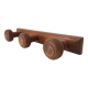 Rustic vintage wall coat rack