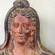 Etruscan-style terracotta bust, large-scale object, 19th century