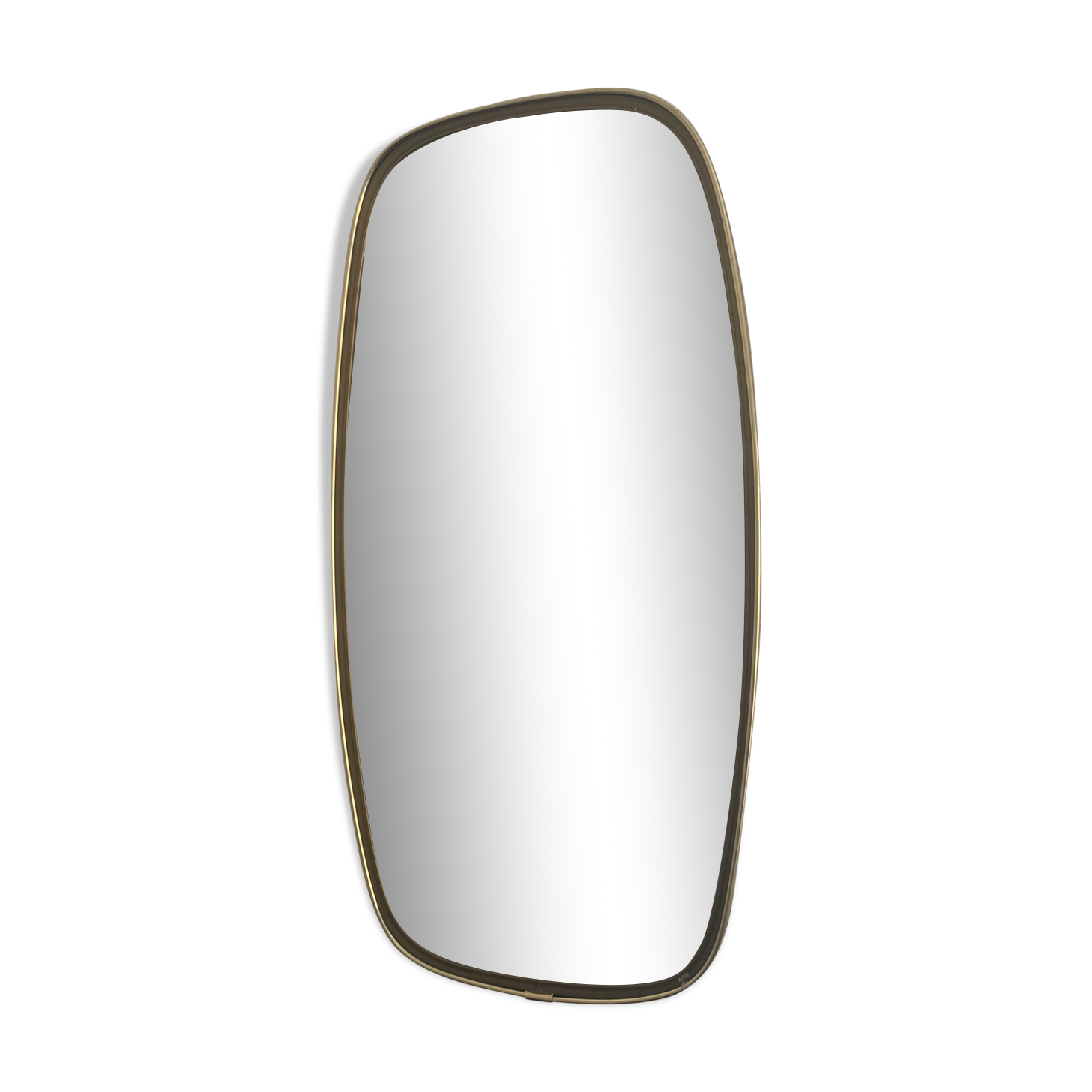 Vintage mirror 1960 asymmetrical mirror - 46 x 24 cm