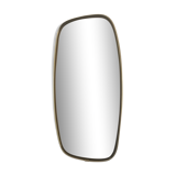 Vintage mirror 1960 asymmetrical mirror - 46 x 24 cm