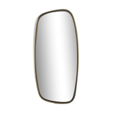 Vintage mirror 1960 asymmetrical mirror - 46 x 24 cm