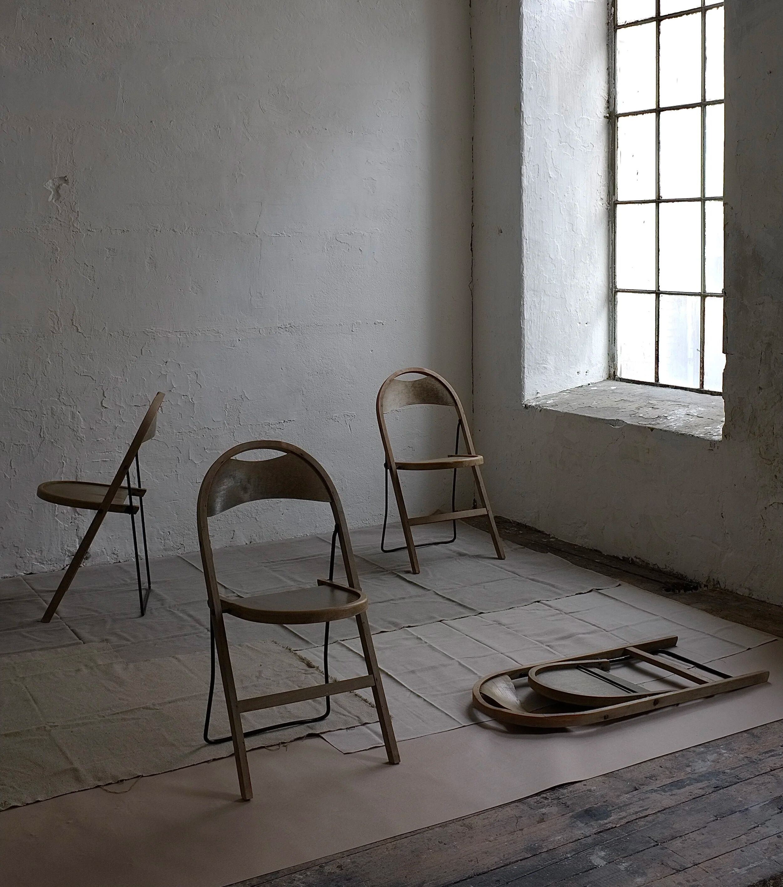 4 folding chairs by Uno Åhrén for Gemla | Sweden | 1930s