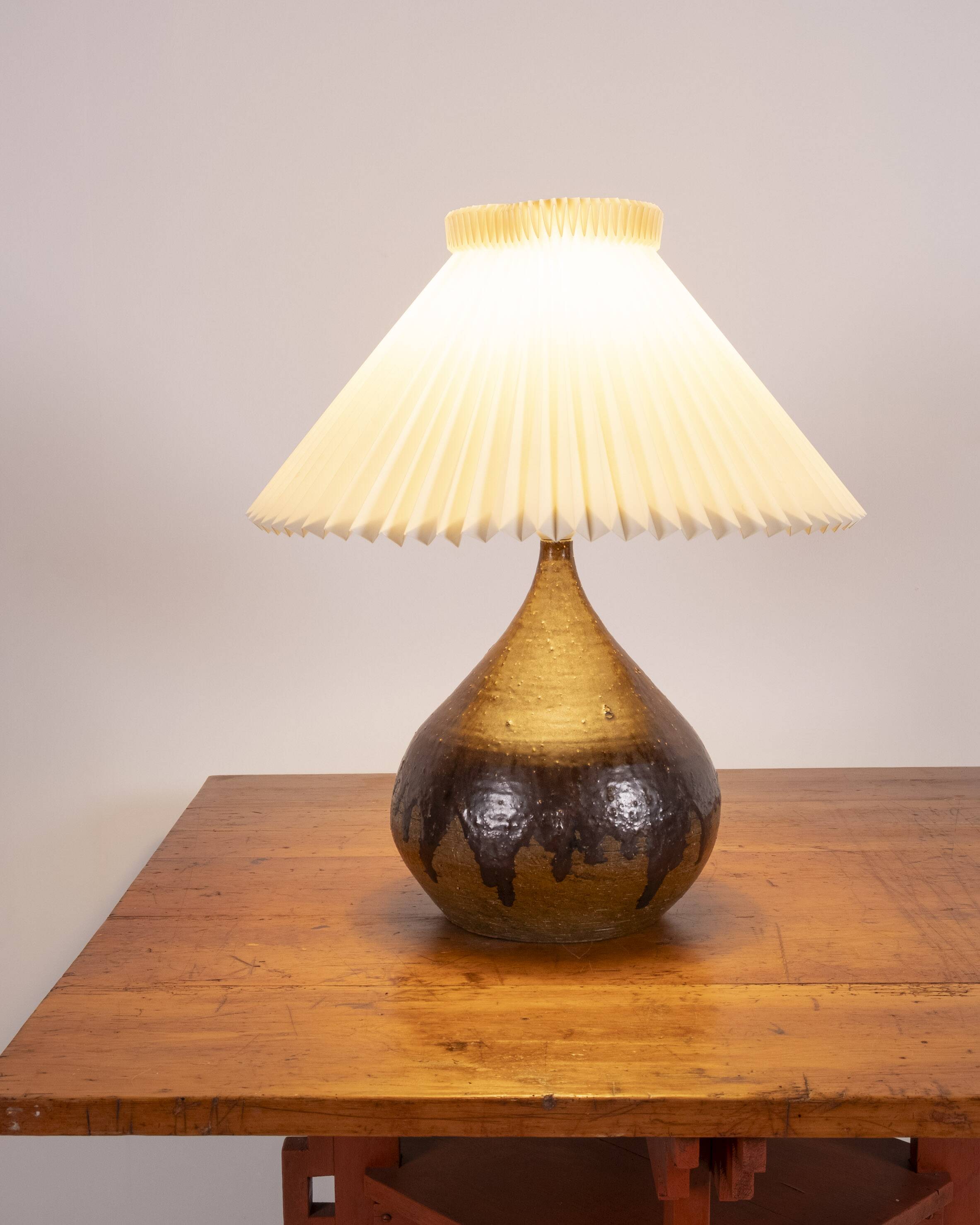 Lampe de table en céramique Flemming Ross, Danemark, années 1960