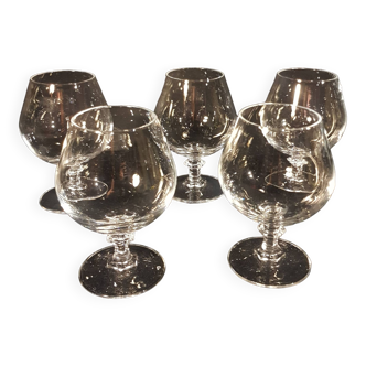 5 cognac glasses